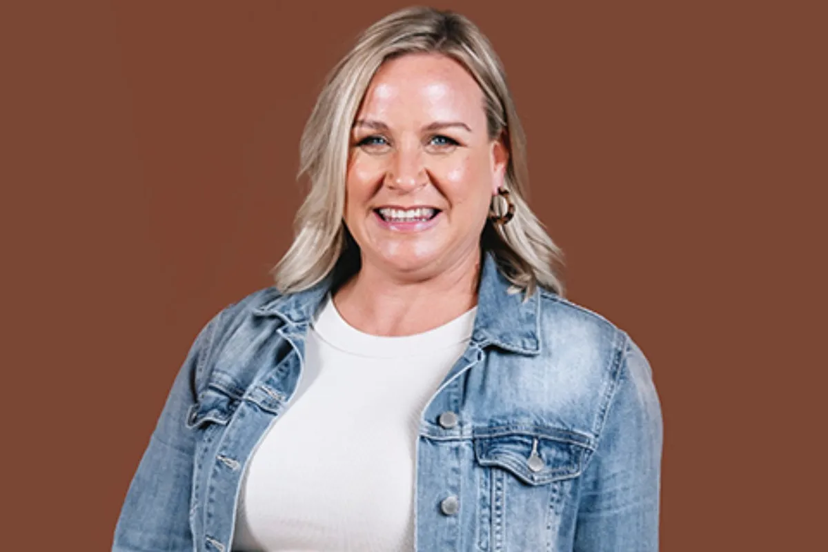 Angela smiling